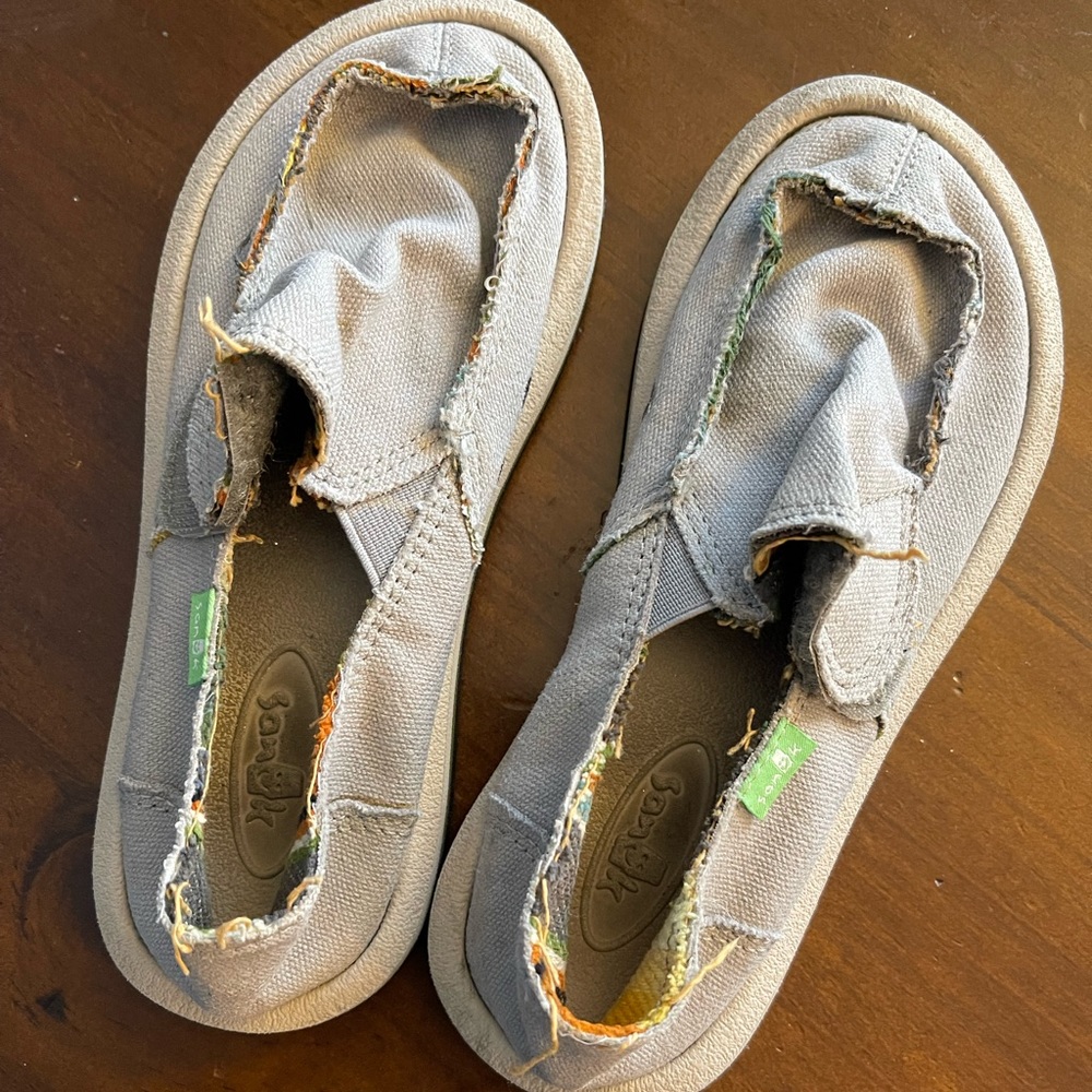Toddler Boys size 12 Sanuk slip on shoes